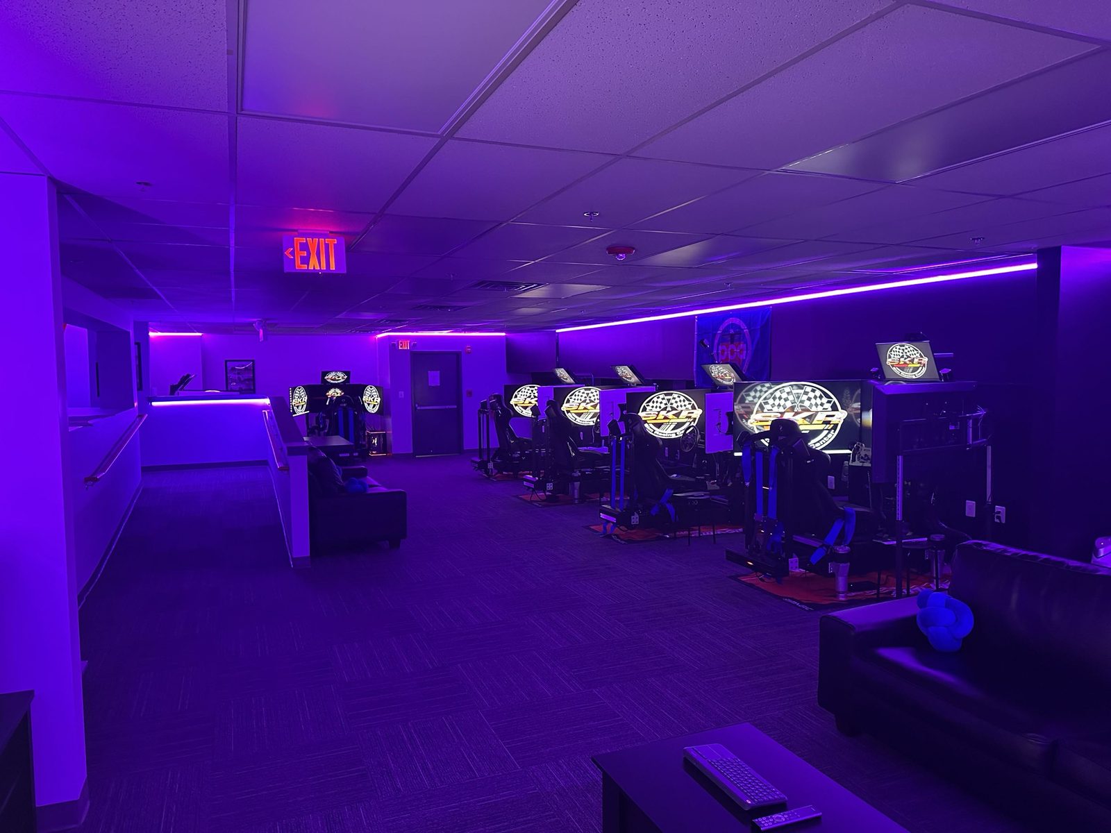 Wide view of the main sim bay